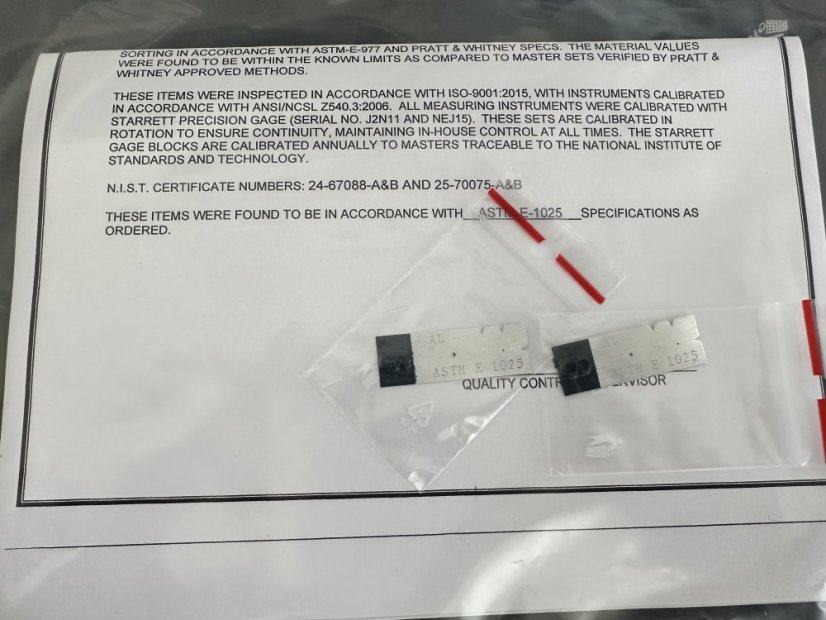 Ploché otvorové mierky podľa ASTM E-1025