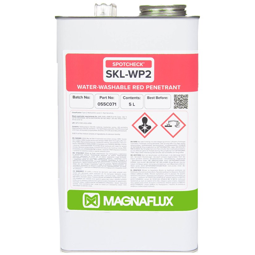 Magnaflux penetrant SKL-WP2 - Objem: 4 x 5 litrov